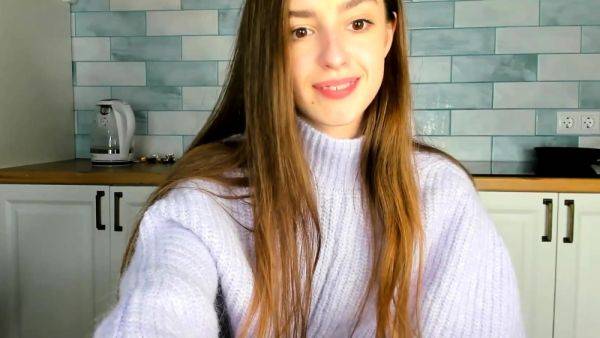Russian brunette busty camgirl masturbating on webcam - Russia on royalboobs.com