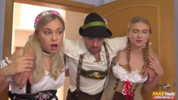 Oktoberfest Threesome Adventure with 2 Busty Blondes - Selvaggia - Russia on royalboobs.com